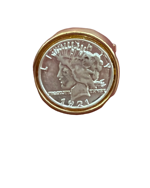 Chunky Coin Stretchy Ring -2 Colors - Salty Lime Boutique