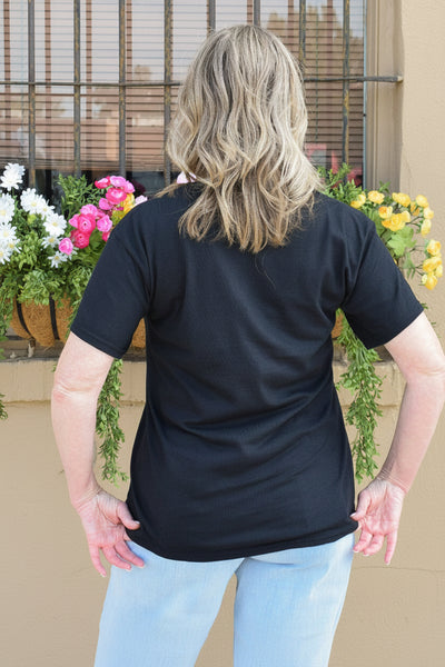Glam Feral Raccoon Graphic Tee - Black - Reg/Curvy - Salty Lime Boutique