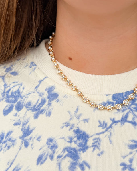 PETITE PEARL NECKLACE - Salty Lime Boutique