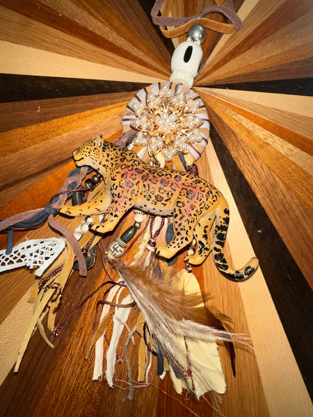 LEOPARD ON THE PROWL NECKLACE - BY A RARE BIRD