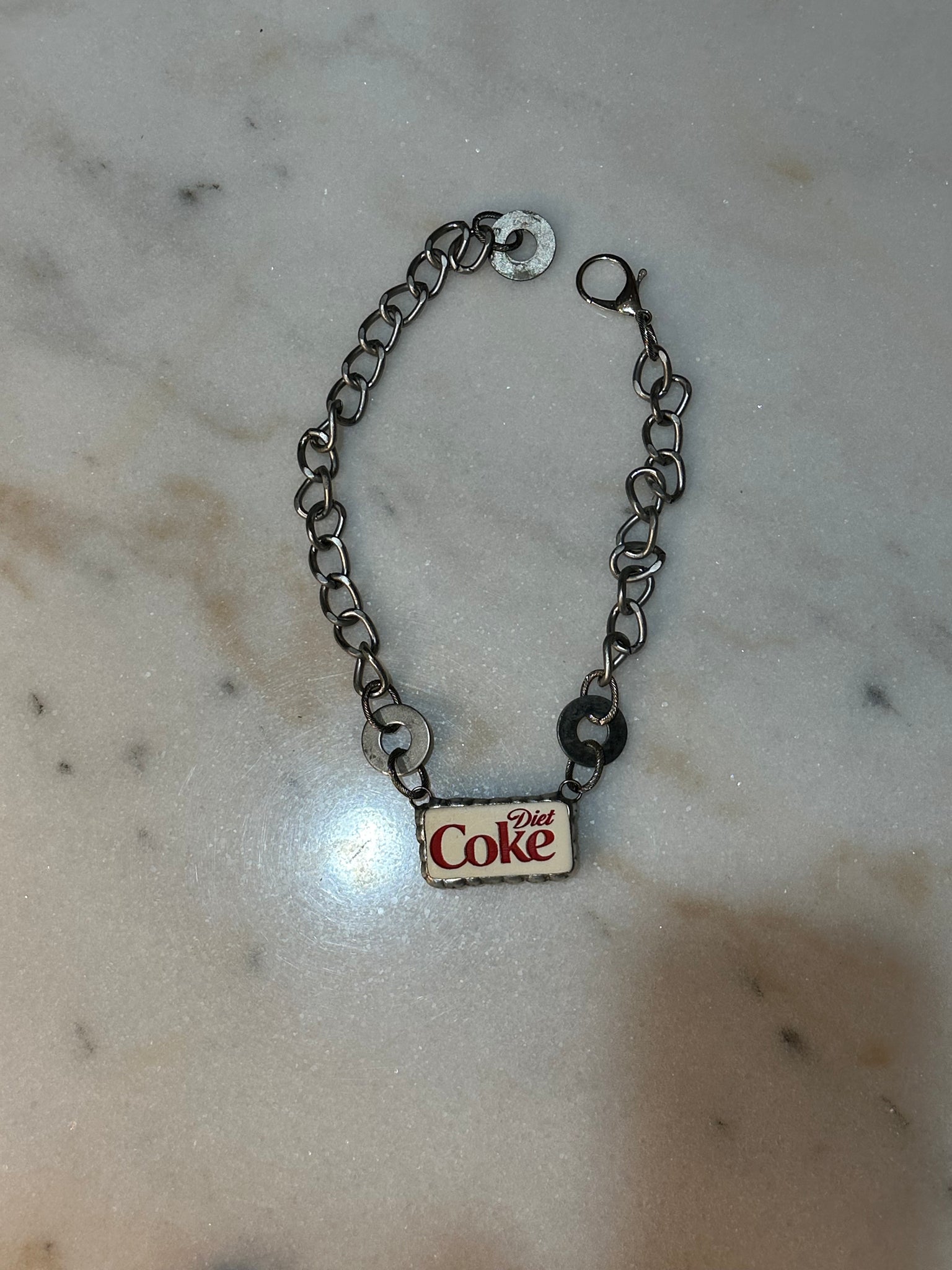DIET COKE DOMINO NECKLACE