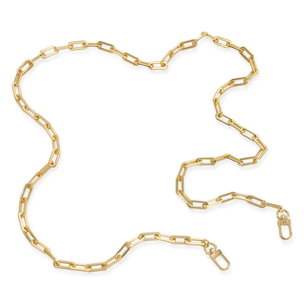 PAPERCLIP PHONE CHAIN - GOLD