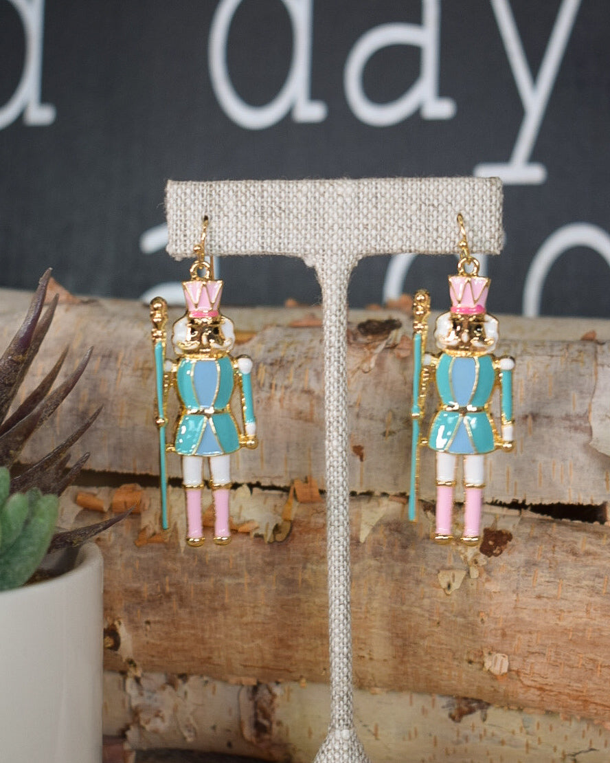NUTCRACKER ENAMEL EARRINGS