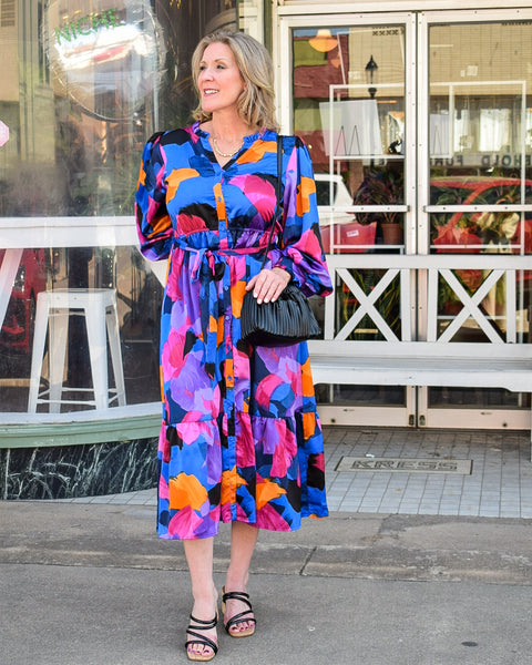 FLORENCE MULTICOLOR PRINT DRESS