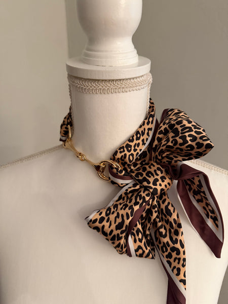Twilly Scarf with Horsebit Ring - 4 Colors