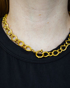 JADE NECKLACE - WATER RESISTANT - GOLD