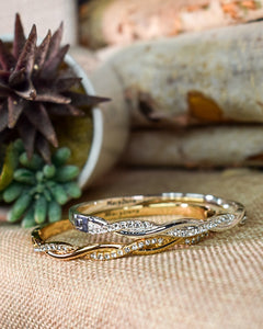 TWIST & TURN CRYSTAL PAVE HINGE BRACELET - 2 COLORS
