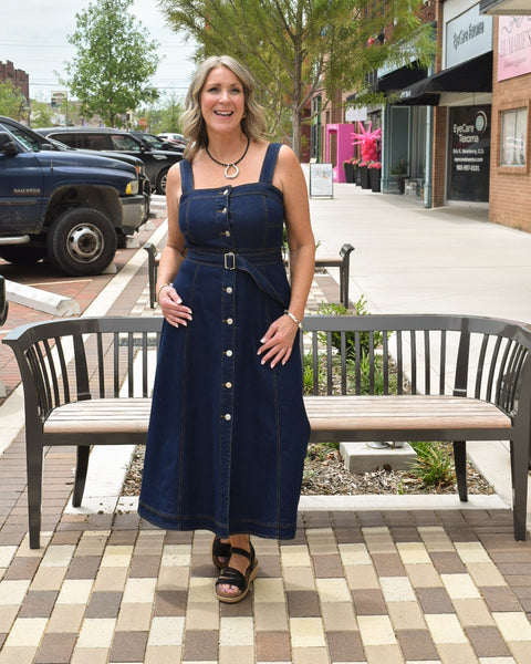 Blue Jean Baby Dress - Dark Denim