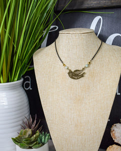 VINTAGE BIRD WIRE NECKLACE
