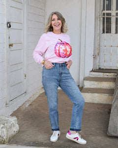MID-RISE RIGID MAGIC RELEASE HEM BOYFRIEND JEAN BY JUDY BLUE - REG/CURVY