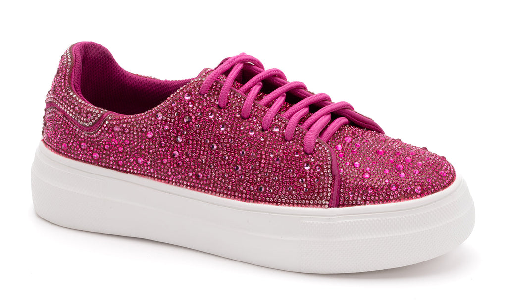 Corkys Pink Legendary Rhinestone Sparkle Sneakers – Friends By Choice  Boutique