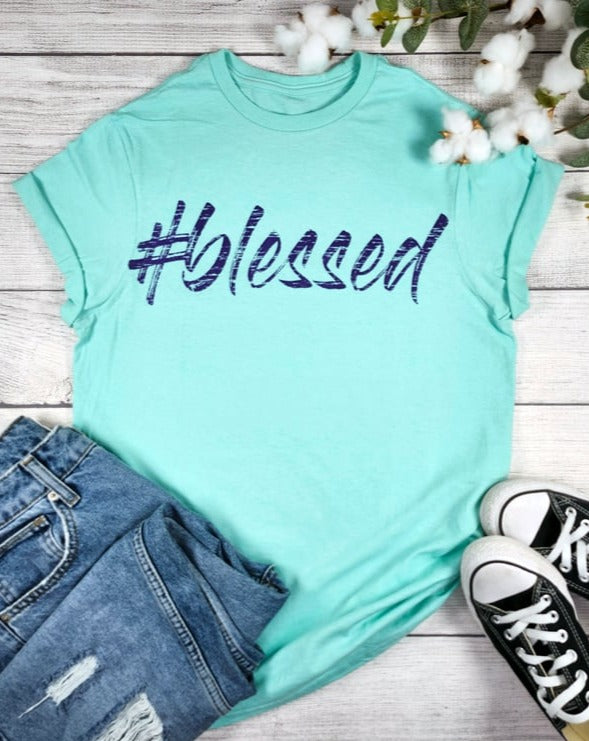 #BLESSED GRAPHIC TEE