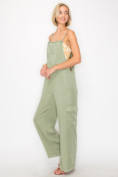 TAKE A CHANCE ON ME TENCIL OVERALLS BY RISEN