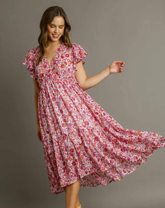 WE GO TOGETHER MAXI RUFFLE DRESS BY UMGEE