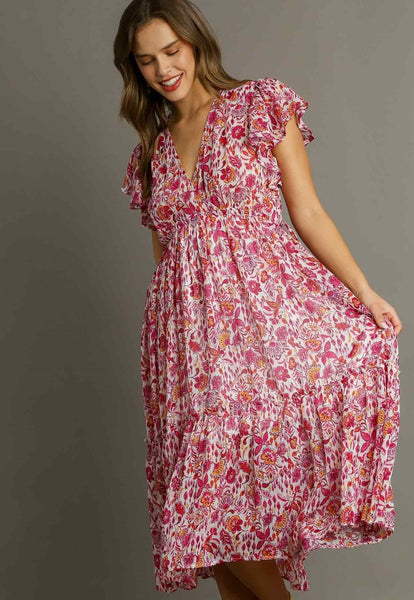 WE GO TOGETHER MAXI RUFFLE DRESS BY UMGEE