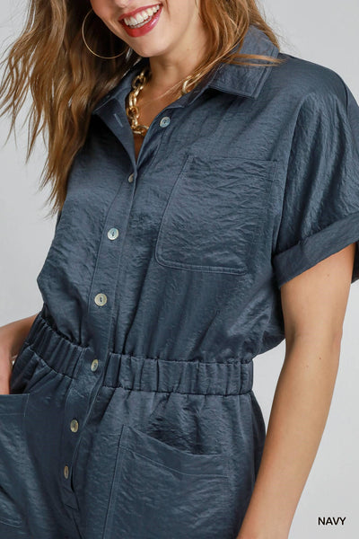 GIRL’S NIGHT OUT ROMPER - NAVY