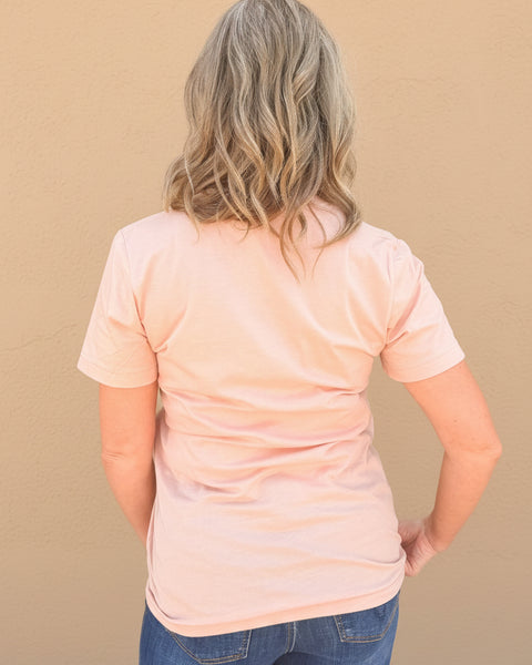 Moo Ya Graphic Tee - Peach - Reg/Curvy