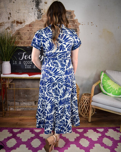 HELENA DRESS - NAVY