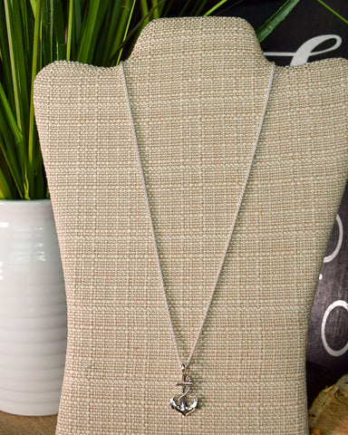 ANCHOR NECKLACE - SILVER