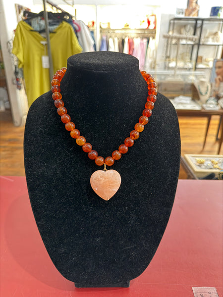 My Beaded Heart Necklace - 3 Colors