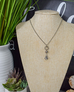 VINTAGE CHUNKY CROSS DANGLE NECKLACE
