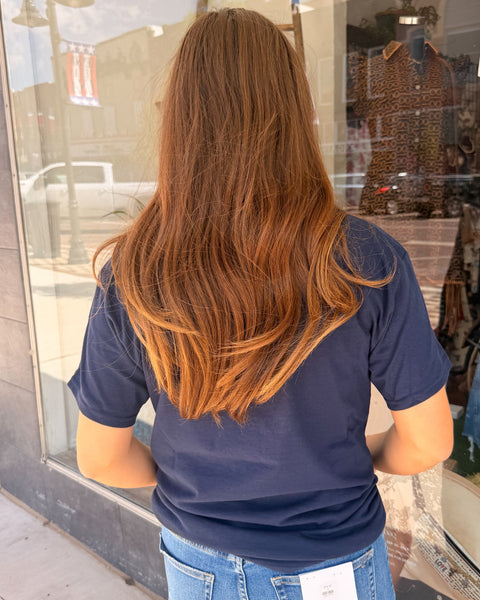 French Raccoon Graphic Tee - Navy - Reg/Curvy