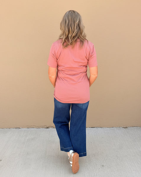 Tiger Bling Graphic Tee - Mauve - Reg/Curvy