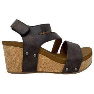 CASPER 2 WEDGE BY VERY G- CHOCOLATE