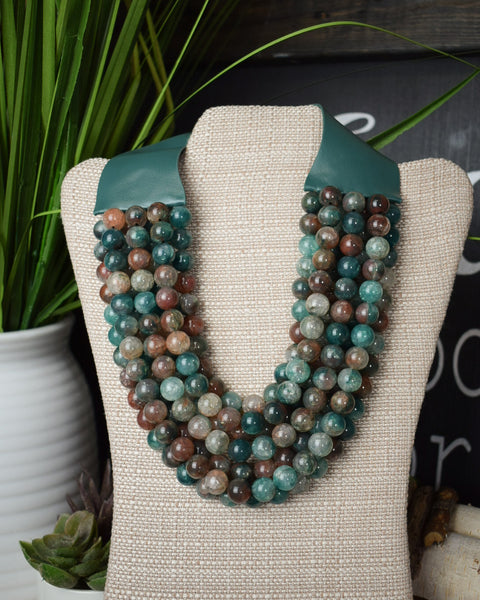 MAGNETIC MULTI STRAND NECKLACE - 4 COLORS - Salty Lime Boutique