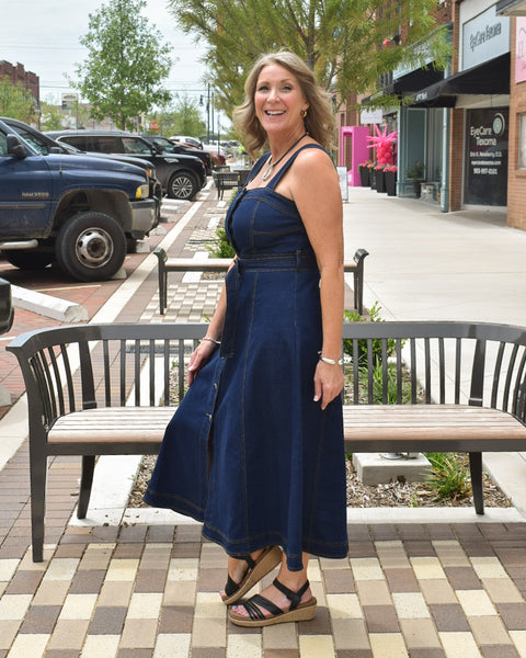 Blue Jean Baby Dress - Dark Denim