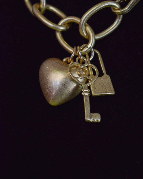 ALL THE LOVE PUFFY HEART MATTE NECKLACE - MATTE GOLD - Salty Lime Boutique