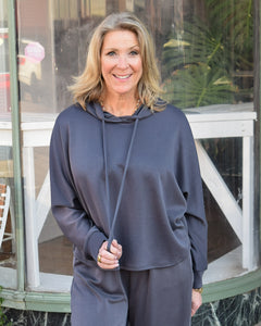 SCUBA LOUNGE HOODIE - GRAPHITE