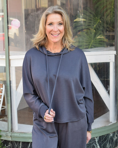 SCUBA LOUNGE HOODIE - GRAPHITE