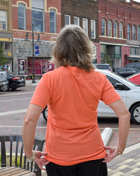 Just Here For The Boos Graphic Tee - Heathered Orange - Salty Lime Boutique