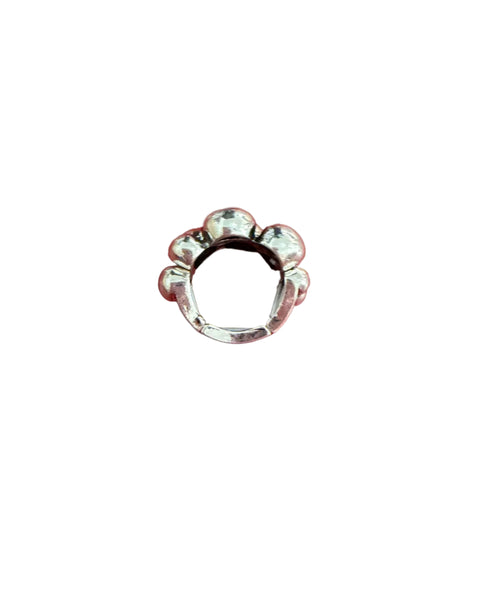 Bubble Stretchy Ring - Silver - Salty Lime Boutique