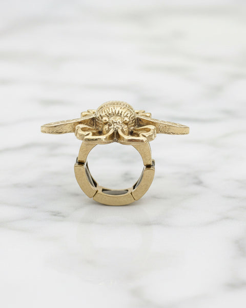 Queen Bee Stretchy Ring - Gold