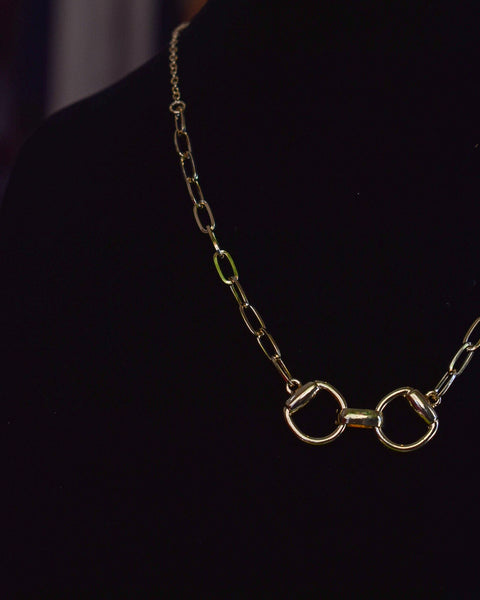 HORSEBIT NECKLACE - GOLD - Salty Lime Boutique