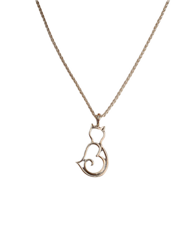SCROLLED CAT NECKLACE