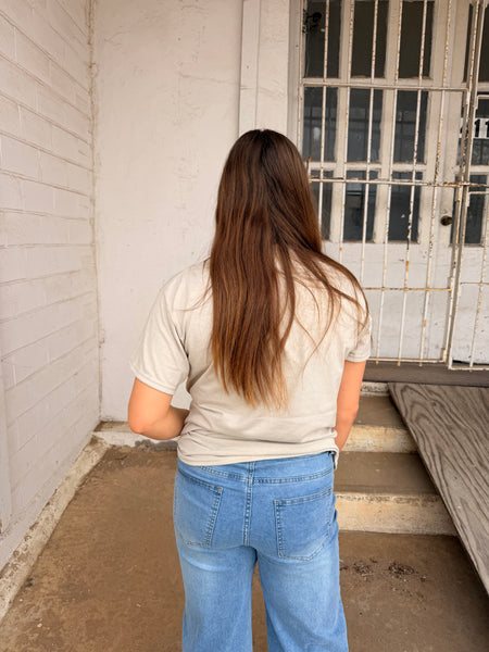 Cow Bubble Gum (Gildan Tee): Tan / S - Salty Lime Boutique