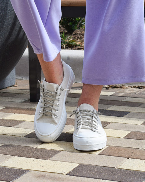 Harmon Platform Sneakers by Very G - Natural