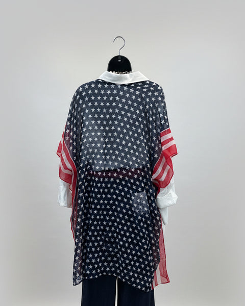 Americana Scarf Kimono