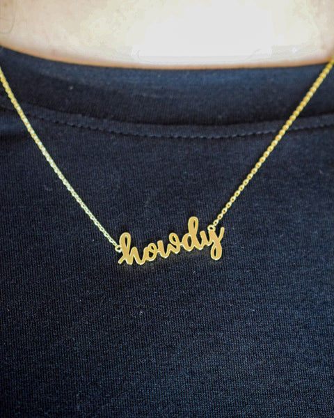 HOWDY NECKLACE - GOLD