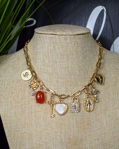 ALL THE PRETTY THINGS CHARM NECKLACE - GOLD