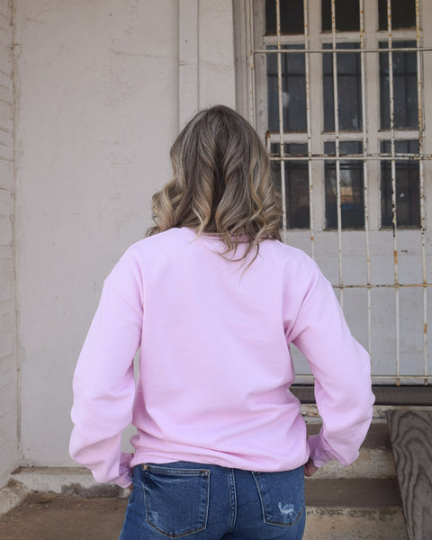 GIRLIE LOVES SWEATSHIRT - PINK