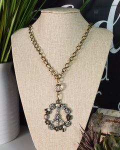 BOHO PEACE SIGN NECKLACE