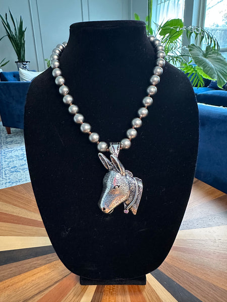 DONKEY CHUNKY CHAIN NECKLACE - SILVER