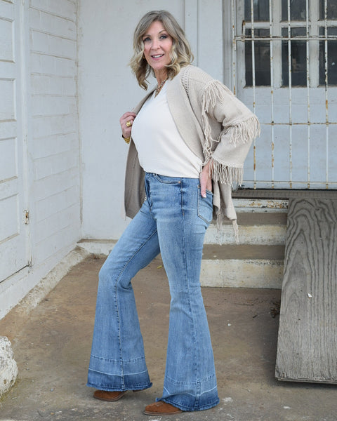 RESTOCKED HW TC RELEASE HEM FLARE BY JUDY BLUE - REG/CURVY