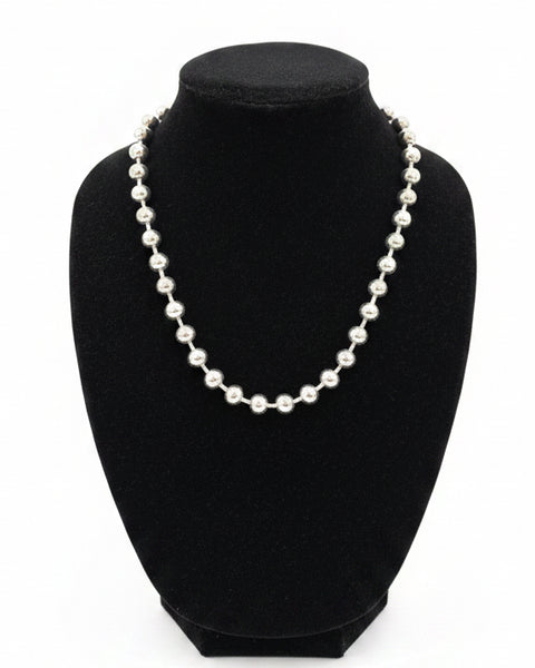 CHUNKY BALL CHAIN NECKLACE - 2 COLORS- GOLD - Salty Lime Boutique