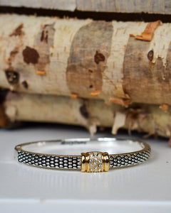 COLETTE HINGE BRACELET - TWO-TONE