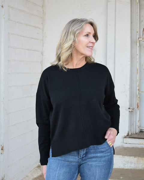 LEIGHTON SWEATER- BLACK